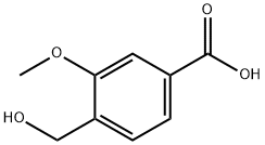 4-(HYDROXYMETHYL)-3-METHOXYBENZOIC ACID 结构式