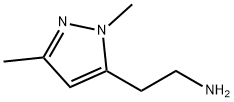 2-(1,3-二甲基-1H-吡唑-5-基)乙胺 结构式