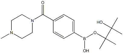 (4-甲基哌嗪-1-基)(4-(4,4,5,5-四甲基-1,3,2-二氧硼烷-2-基)苯基)甲酮盐酸盐 结构式
