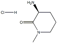 (S)-3-氨基-1-甲基哌啶-2-酮盐酸盐 结构式