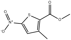 3-甲基-5-硝基噻吩-2-甲酸甲酯 结构式