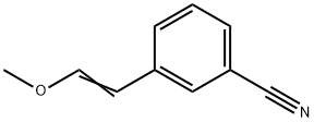 (E)-3-(2-Methoxyvinyl)benzonitrile 结构式