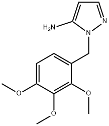 1-[(2,3,4-三甲氧基苯基)甲基]-1H-吡唑-5-胺 结构式
