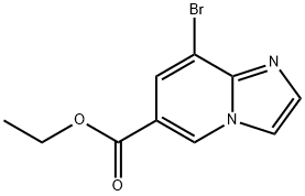 8-溴咪唑并[1,2-A]吡啶-6-羧酸乙酯 结构式