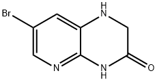 7-溴-1,2-二氢吡啶并[2,3-B]吡嗪-3(4H)-酮 结构式