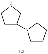 1-(3-吡咯烷基)吡咯烷二盐酸盐 结构式