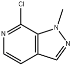 7-chloro-1-Methyl-1H-pyrazolo[3,4-c]pyridine 结构式