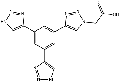 1,3,5-三(三氮唑乙酸基)苯 结构式