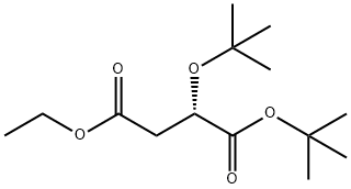 (2S)-2-tert-Butyloxy-butanedioic Acid tert-Butyl Ethyl Ester 结构式