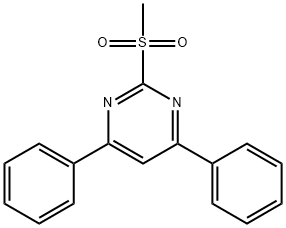 2-(甲基磺酰基)-4,6-二苯基嘧啶 结构式