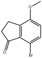 7-溴-4-甲氧基茚酮 结构式