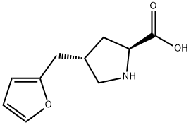 反-4-(2-呋喃甲基)-L-脯氨酸 结构式