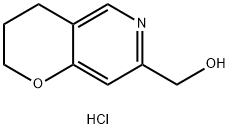 (2,3二氢吡喃并(3,2-C)吡啶-7-基)甲醇盐酸盐 结构式