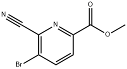 5-溴-6-氰基吡啶甲酸 结构式