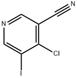 4-氯-5-碘-烟氰 结构式