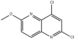 2,4-二氯-6-甲氧基-1,5-萘啶 结构式
