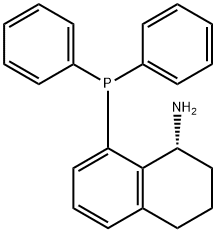 (R)-1-氨基-8-(二苯基膦)-1,2,3,4 -四氢 结构式