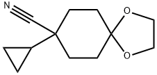 8-环丙基-1,4-二氧杂螺[4.5]癸烷-8-甲腈 结构式