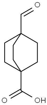 4-FORMYL-BICYCLO[2.2.2]OCTANE-1-CARBOXYLIC ACID 结构式