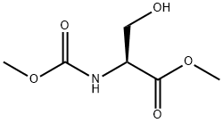 N-(Methoxycarbonyl)-L-serine Methyl Ester 结构式
