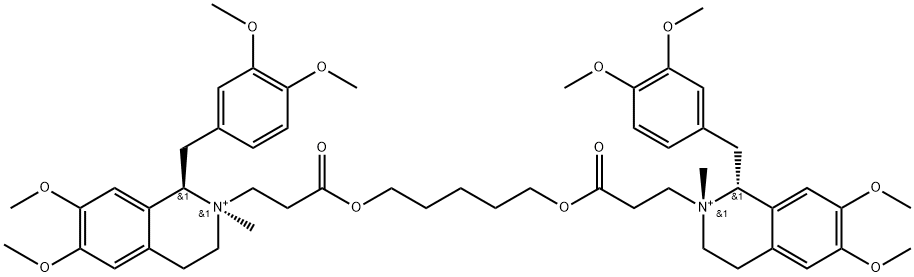 顺苯磺酸阿曲库铵 结构式