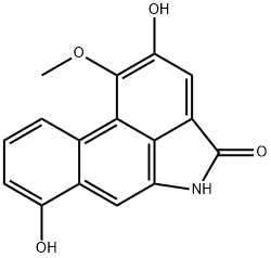 2,7-二羟基-1-甲氧基二苯并[CD,F]吲哚-4(5H)-酮 结构式