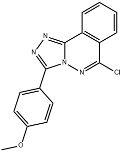 6-氯-3-(4-甲氧基苯基)-[1,2,4]三唑并[3,4-A]酞嗪 结构式