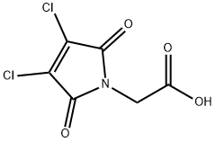 3,4-二氯-2,5-二氢-2,5-二氧代-1H-吡咯-1-乙酸 结构式