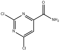 2,6-二氯嘧啶-4-羧酰胺 结构式
