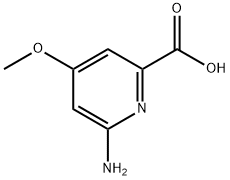 6-氨基-4-甲氧基皮考啉酸 结构式