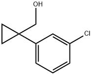 1-(3-氯苯基)环丙基甲醇 结构式