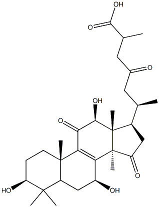 灵芝酸 G 结构式