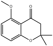 5-甲氧基-2,2-二甲基色满-4-酮 结构式