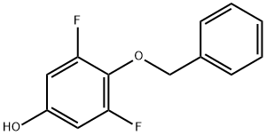 4-苄氧基-3,5-二氟苯酚 结构式