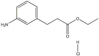 3-氨基苯丙酸乙酯盐酸盐 结构式