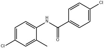 4-氯-N-(4-氯-2-甲基苯基)苯甲酰胺 结构式