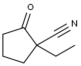 1-乙基-2-氧代环戊烷甲腈 结构式