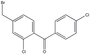 (4-(broMoMethyl)-2-chlorophenyl)(4-chlorophenyl)Methanone 结构式
