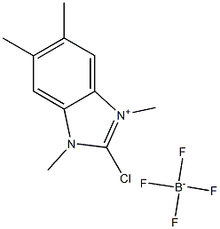 2-chloro-1,3,5,6-tetraMethylbenziMidazoliuM tetrafluoroborate 结构式