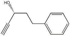 (R)-3-hydroxy-5-phenyl-1-pentyne 结构式