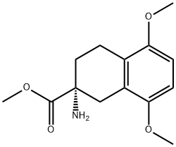 (R)-2-氨基-5,8-二甲氧基-1,2,3,4-四氢萘甲酸甲酯 结构式