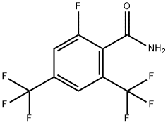 2-氟-4,6双(三氟甲基)苯甲酰胺 结构式