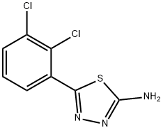 2-氨基-5-(2,3-二氯苯基)-1,3,4-噻二唑 结构式