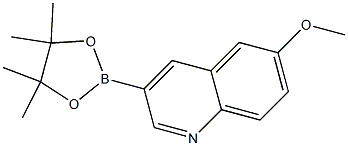 6-甲氧基-喹啉-3-硼酸频哪醇酯 结构式
