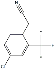 2-三氟甲基-4-氯苯乙腈 结构式