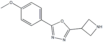 2-Azetidin-3-yl-5-(4-Methoxy-phenyl)-[1,3,4]oxadiazole 结构式