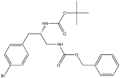 (S)-1-CBZ-AMINO-2-BOC-AMINO-3-(4-BRoMo-PHENYL)-PROPANE 结构式