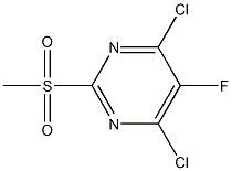 4,6-二氯-5-氟-2-(甲磺酰基)嘧啶 结构式