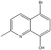 5-broMo-2-Methylquinolin-8-ol 结构式