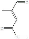 2-Butenoic acid, 3-Methyl-4-oxo-,Methyl 结构式